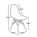 Conjunto de Mesa Dobrável Retrátil 100cm Noronha com 2 Cadeiras Eiffel - Nude