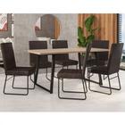 Conjunto De Mesa Fabone Atlanta 6 Cadeiras