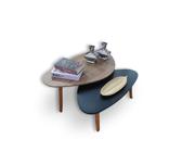 Conjunto de Mesa Organica Wood Black Paris