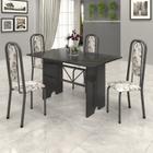 Conjunto de Mesa Tampo Ardósia 120x75cm com 4 Cadeiras Lavínea