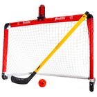 Conjunto de metas de mini hóquei Franklin Sports NHL com meta de iluminação