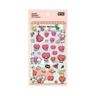 Conjunto De Mini Adesivos Kawaii BT21 Para Capa De Celular, Notebook, Mala Decorativa Transparente