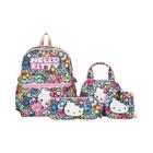 Conjunto De Mochila Hello Kitty 4 Peças Com Alças Ajustáveis E Fecho De Correr Com Estampa De Anime