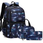 Conjunto de mochilas para meninos do ensino primário/médio, 3 unidades, 4ª a 8ª série, cor 2