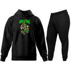 Conjunto de Moletom Blusa de Frio Canguru Capuz Calça Jogger Opice