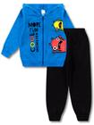 Conjunto de Moletom Infantil Masculino Roupa Inverno Menino 2 Peças - 1 Agasalho e 1 Calça