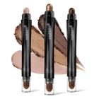 Conjunto de palitos de sombra LUXAZA Matte Shimmer Creamy Brown Gold Nude