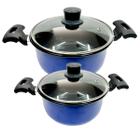 Conjunto de Panelas Esmaltadas Para Indução Cooktop Elétrico