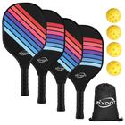 Conjunto de pás Pickleball Flydot com 4 bolas e bolsa de transporte preta