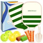 Conjunto de pás Pickleball Sprypals Fiberglass para homens e mulheres