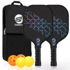 Conjunto de pás Pickleball SS OXIKEN OXIKEN, pacote com 2 unidades de fibra de carbono