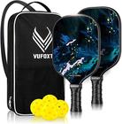 Conjunto de pás Pickleball VUFOXT Fiberglass Honeycomb Core