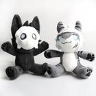 Gato preto de pelúcia gato preto animais de pelúcia, 3pcs kawaii