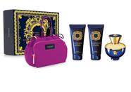 Conjunto de Perfume Versace Dylan Blue para Mulheres - 100ml (4 Peças)