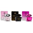 Conjunto de perfumes Versace Bright Crystal Crystal Noir Absolu 5mL x3