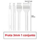 Conjunto De Perfurador De Couro De 3 Mm 1, 2, 4, 6, Ferramenta De Espaçamento De Pontas Para Costura - others