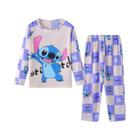 Conjunto de Pijamas Disney Stitch Infantil - Roupa de Dormir Fofa para Meninos e Meninas