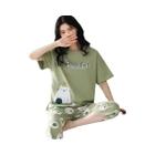 Conjunto de Pijamas Femininos Plus Size - Manga Curta - Estilo Coreano