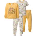 Conjunto de Pijamas Gerber para Bebês - Modelo Snug Fit Amarelo - 18 Meses