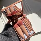 Conjunto de Pincéis de Maquiagem com Espelho Kit Completo para uma Make Perfeita