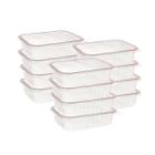 Conjunto de Potes Marmita 24 Unidades 250ml Fit Freezer Microondas