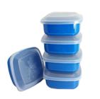 Conjunto de Potes Pequenos de Plástico Para Alimentos Com 50 Peças Coloridos