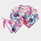 Conjunto De Praia Infantil Brandili Manga Longa Estampado Feminino