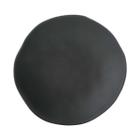 Conjunto de Pratos de Sobremesa 06 Peças 19,5cm Orgânico Preto Matte Stoneware Porto Brasil