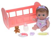 Conjunto de presente Baby Doll JC Toys Lil Cutesies 9, totalmente em vinil, para dormir