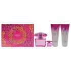 Conjunto de presente Perfume Versace Bright Crystal Absolu 90ml, 4 peças