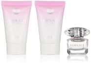 Conjunto de presente Perfume Versace Bright Crystal de 3 peças para mulheres