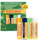 Conjunto de presentes Burt's Bees Lip Balms Cera de abelha, baunilha, pepino e coco