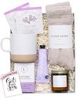 Conjunto de presentes de spa Unboxme Lavender com vela, bomba de banho e sabonete - Unboxme Gifts