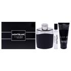 Conjunto de presentes Perfume Mont Blanc Legend para homens, 100 ml, 3 peças