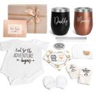 Conjunto de presentes Suhctuptx para novos mamães e papais com copo e muito mais