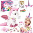 Conjunto de presentes Toyze Unicorn para meninas de 3 a 8 anos com pelúcia e livro