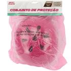 Conjunto de protecao rosa bbr