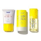 Conjunto de proteção solar Supergoop! Glowscreen SPF 40 15mL, Glow Stick SPF 50 20mL, Glow Oil SPF 50 30mL