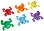 Conjunto de Puffs Sportime Indestructible Frogs para Crianças (6 Unidades)