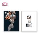 Conjunto de Quadros Decorativos Carinho