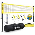 Conjunto de rede de voleibol Patiassy Portable Outdoor com ajuste. Altura