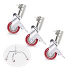 Conjunto de rodas giratórias giratórias Neewer 75mm para fotografia C Stand
