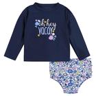 Conjunto de roupa de banho Gerber Baby Girl Purple Floral 24M