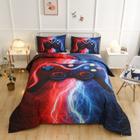 Conjunto de roupa de cama Meeting Story Gamer Gaming Gamepad Queen Size