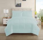 Conjunto de Roupa de Cama Sweet Home Collection - Tamanho Twin - Cor Aqua