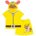 Conjunto de roupas: camiseta de cosplay Paw Patrol Rubble com shorts 7-8Y