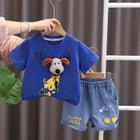 Conjunto de Roupas Infantil Verão - Camisetas e Shorts de Algodão com Desenhos Animados