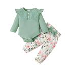 Conjunto de Roupas para Bebê Menina (3 Peças) - Primavera/Outono