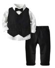 Conjunto de Roupas para Menino - Traje de Gentleman para Casamento (5-6 anos)