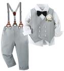 Conjunto de roupas Toddler Boy Gentleman Wedding Outfit ARTMINE